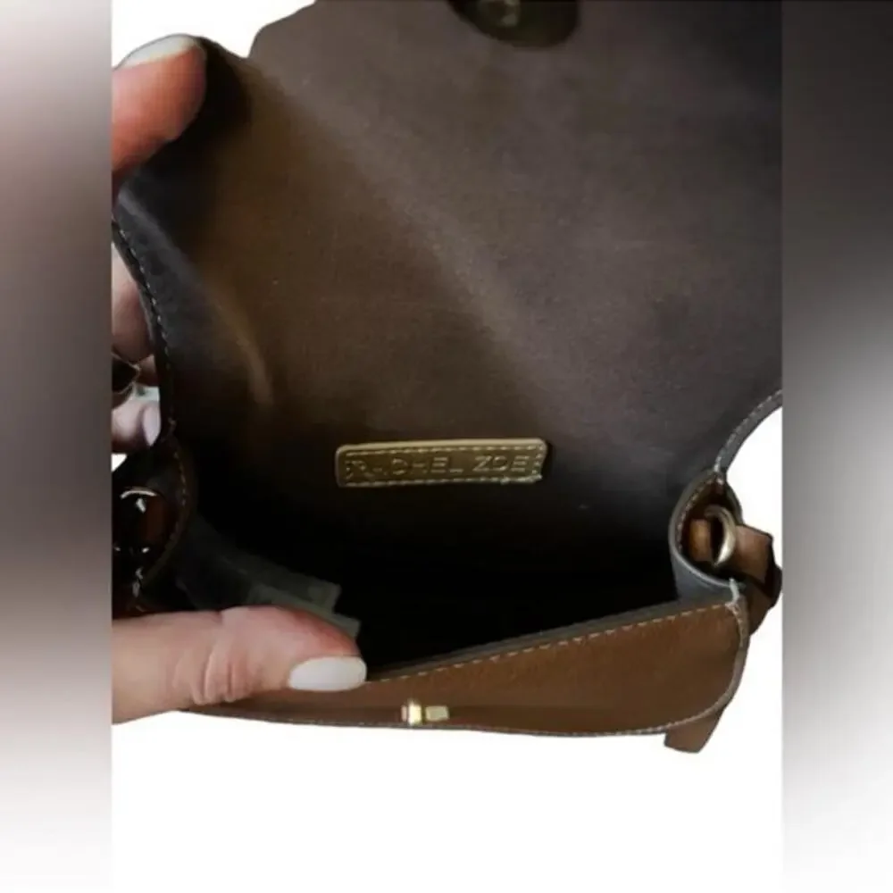 Rachel Zoe Convertible Brown Crossbody Belt Bag Purse NWT - Picture 8 of 11